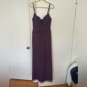 Azazie Plum Bridesmaids Dress Size 8